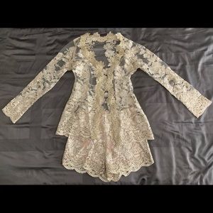 Two pieces matching short and jacket.